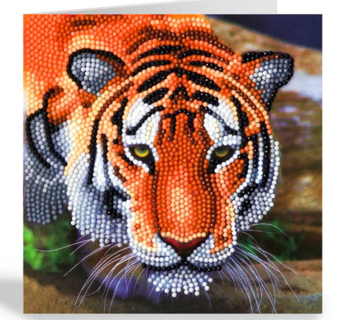 Tiger Crystal Art Card Kit