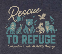 Load image into Gallery viewer, Rescue to Refuge Ladies Football Tee

