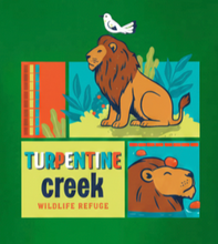Load image into Gallery viewer, Lion Panels Green Youth Tee
