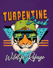 Load image into Gallery viewer, Rad Triangle Tiger Purple Youth Tee
