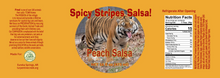 Load image into Gallery viewer, 16oz Spicy Stripes Peach Salsa
