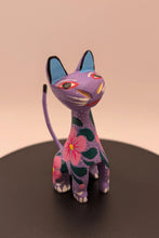 Load image into Gallery viewer, Sitting Hand Carved Oaxacan Cats with Tails
