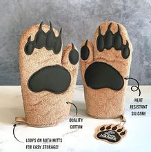 Load image into Gallery viewer, Bear Hands Oven Mitts
