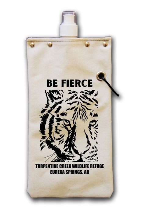 Be Fierce Lined Canvas 25oz Canteen