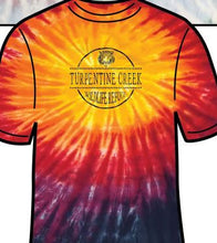 Load image into Gallery viewer, Coin Tiger Adult Sunburst Tie Dye Tee
