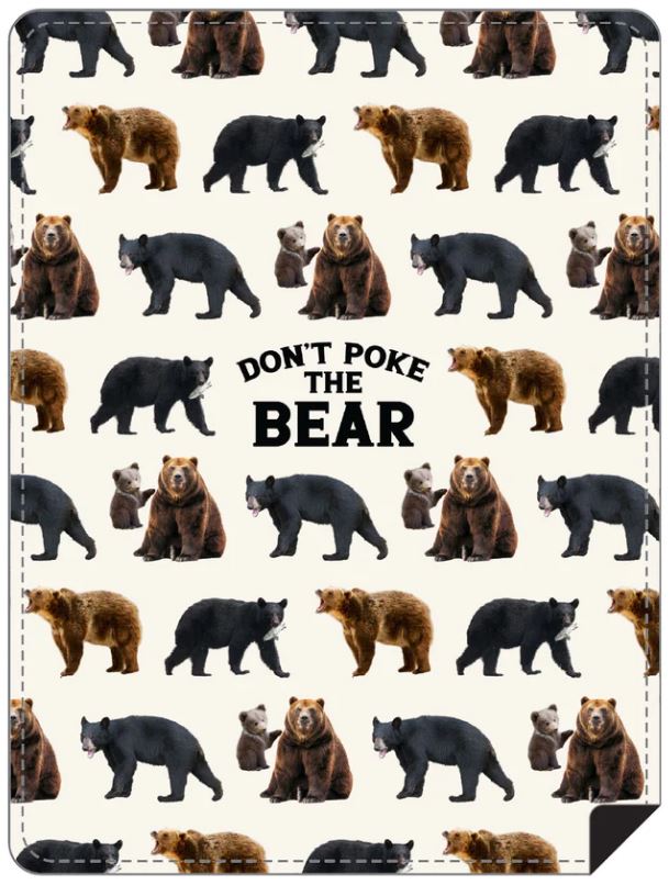 Don't Poke the Bear Throw Blanket