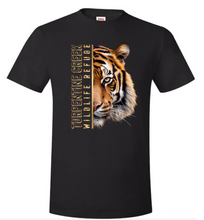 Load image into Gallery viewer, Tiger Split Face Design Unisex T-shirt
