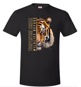 Tiger Split Face Design Unisex T-shirt