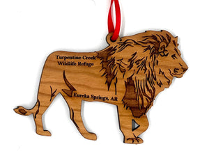 Wooden Laser-cut Lion Ornament
