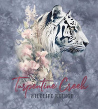 Load image into Gallery viewer, Floral White Tiger Tie Dye T-Shirt
