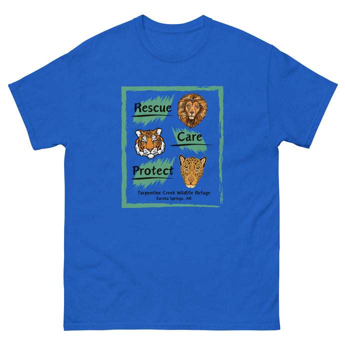 Rescue, Care and Protect Adult T-Shirt Design #1