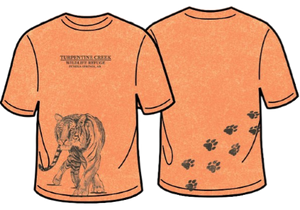 Tiger Tracks Adult T-Shirt