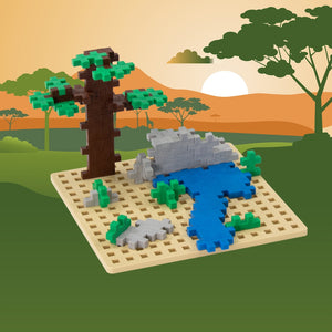 Savanna Base Plate For Plus Plus Blocks