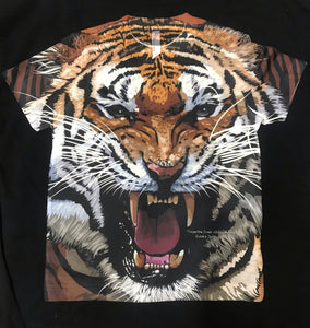 Tiger Snarl Sublimation Kids T-shirt