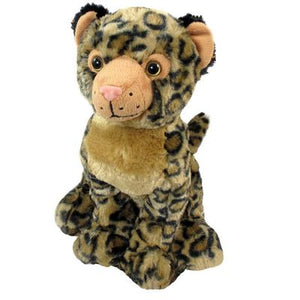 12" Sitting Leopard Plush
