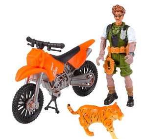 Small Jungle Motorcycle Playset