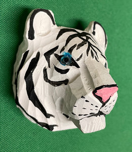 White Tiger Head Magnet