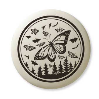 Porcelain Monarch Butterfly Pendant