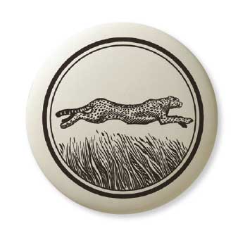 Porcelain Cheetah Pendant
