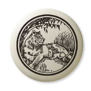 Porcelain Lioness Pendant