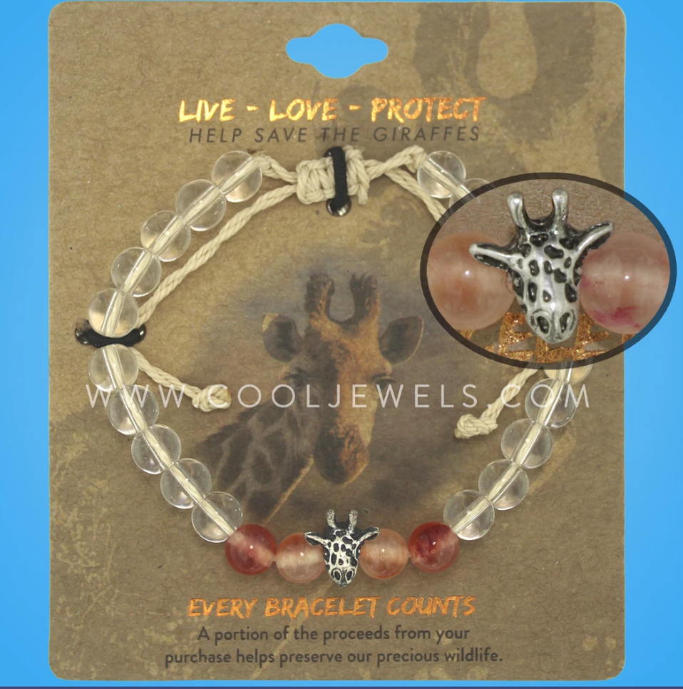 Live-Love-Protect Giraffe Bracelet
