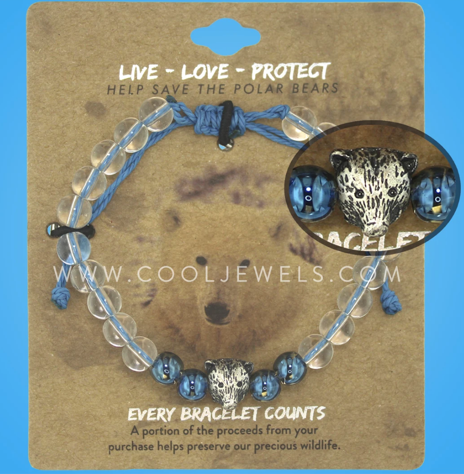 Live-Love-Protect Polar Bear Bracelet