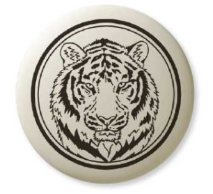 Porcelain Tiger Pendant