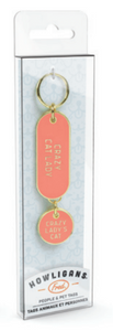 Matching Pet Tag and Keychain Set