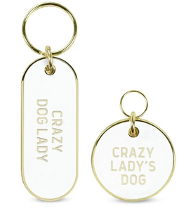 Matching Pet Tag and Keychain Set