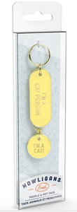 Matching Pet Tag and Keychain Set