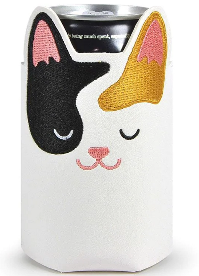 Vegan Leather Cat Drink Sleeve