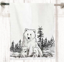 Load image into Gallery viewer, Cotton Bear Sketch Kitchen Towel
