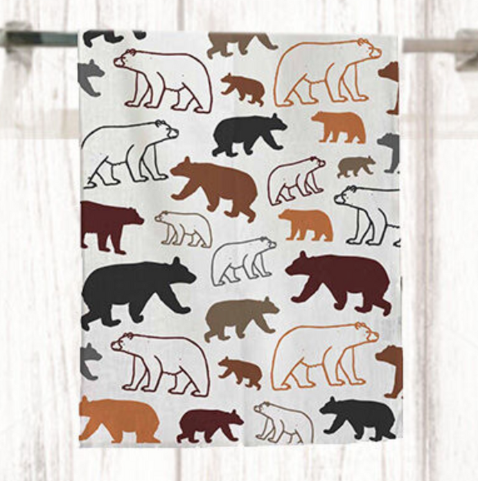 Cotton Multi Bear Kitchen Towel