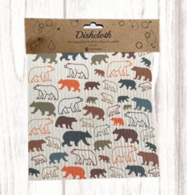 Multi Bear Eco-friendly Dish Cloth