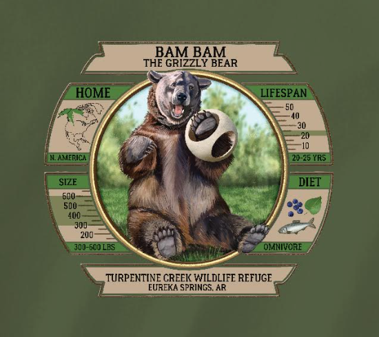 BamBam Grizzly Bear Dashboard T-Shirt