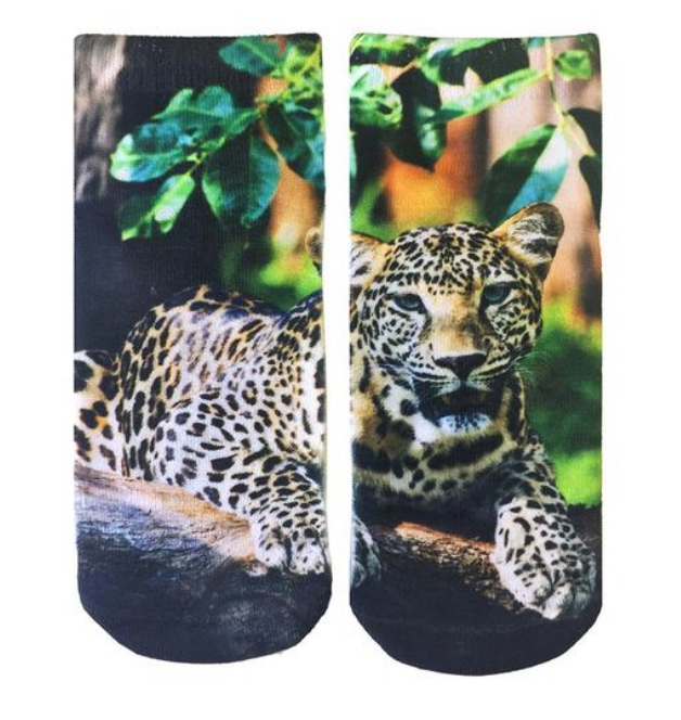 Sublimation Leopard Ankle Socks