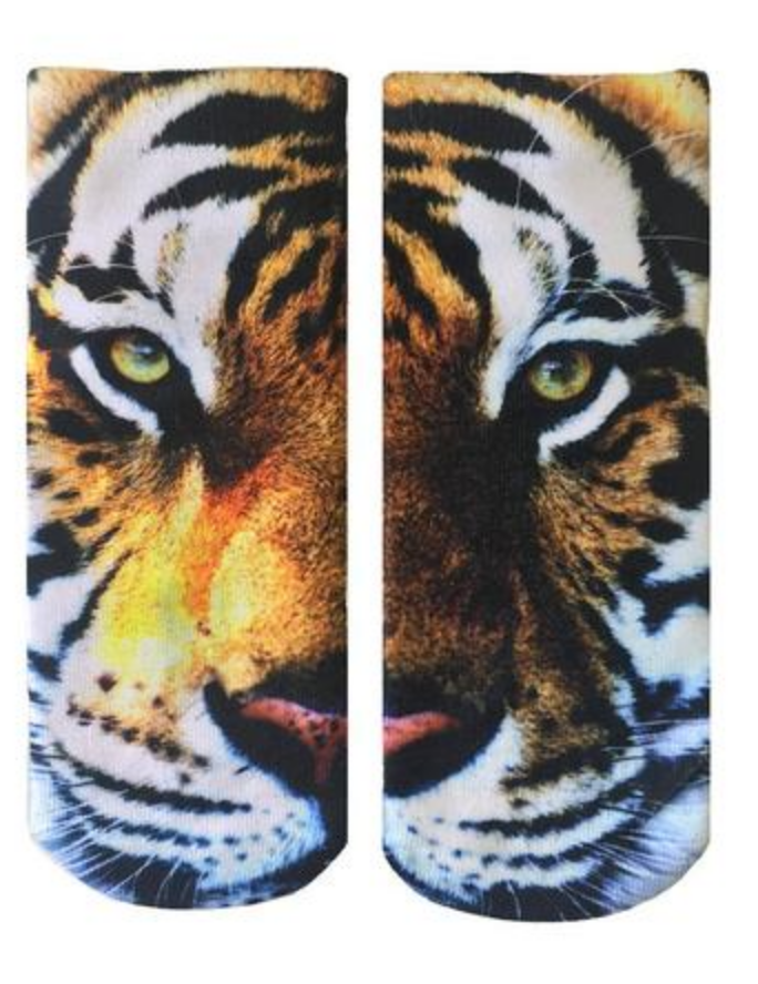 Sublimation Tiger Ankle Socks