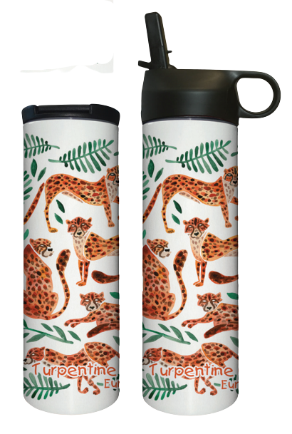 Playful Cheetah Sport Bottle – Turpentine Creek Wildlife Refuge