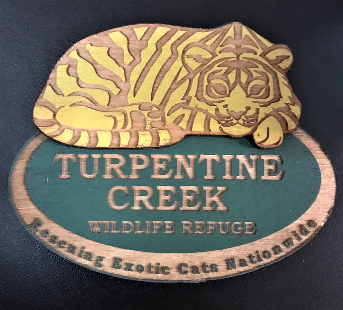Color Inlay Wooden Logo Magnet