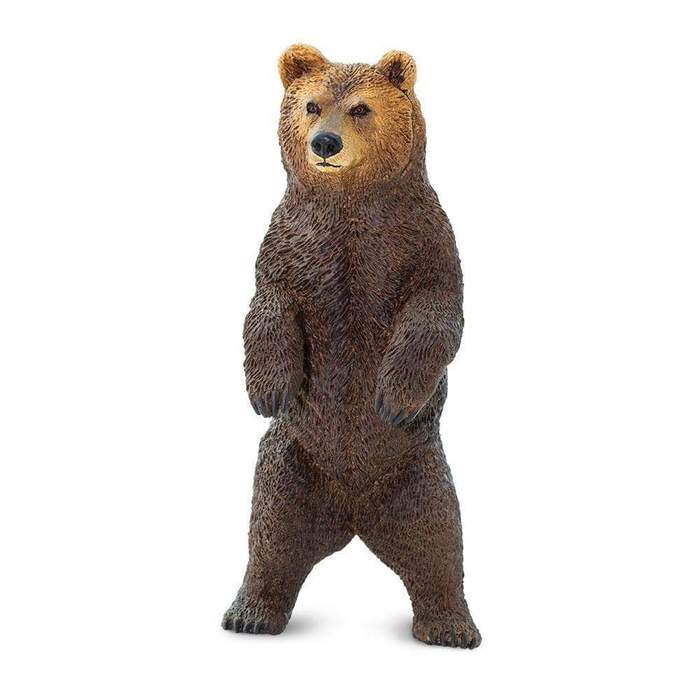 Standing Grizzly Bear Figure