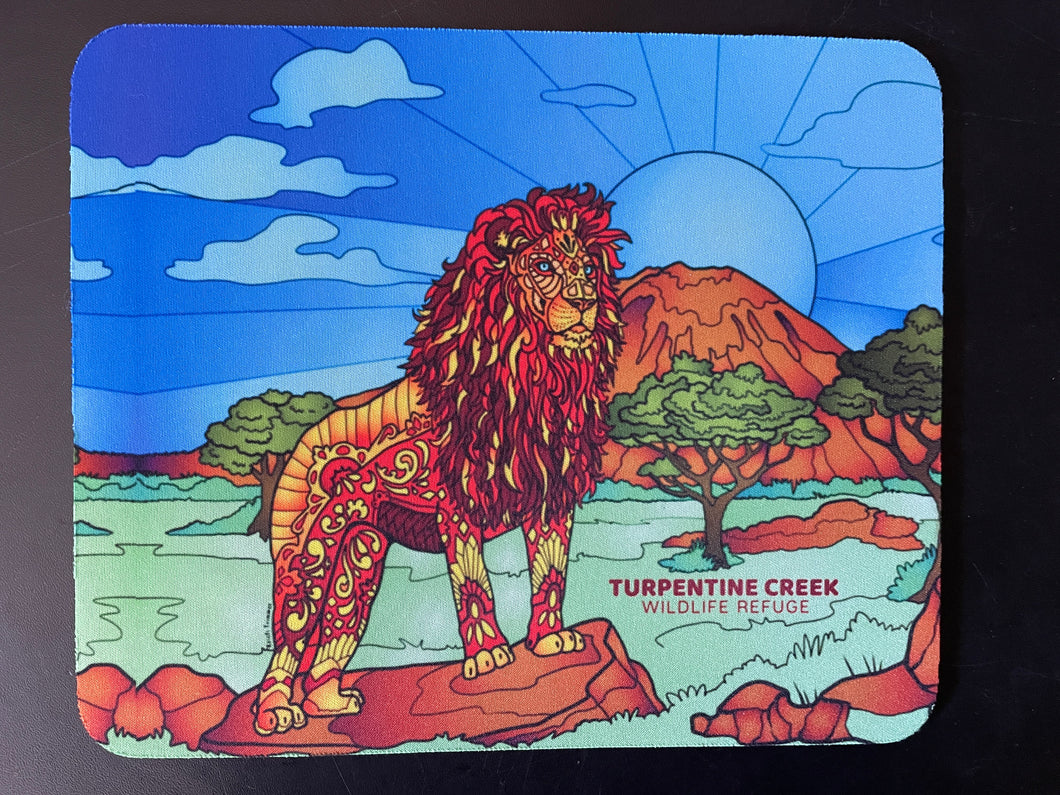 Multi-Pattern Lion Mouse Pad