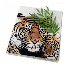 Load image into Gallery viewer, Mom and Tiger Cub PooPoo Paper Mini Journal
